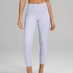 Lululemon Wunder Under 25” High Rise Pastel Blue Leggings size 8